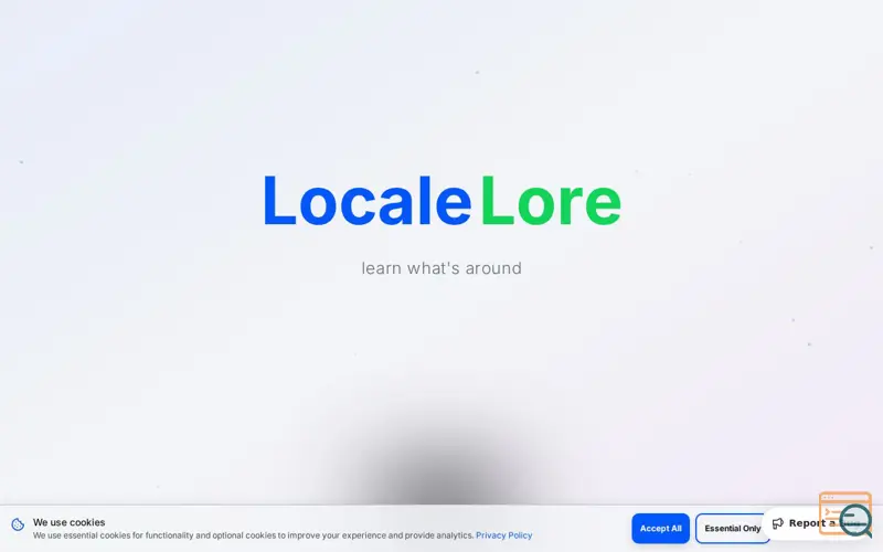 Screenshot of LocaleLore