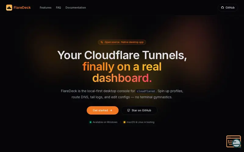 Screenshot of FlareDeck