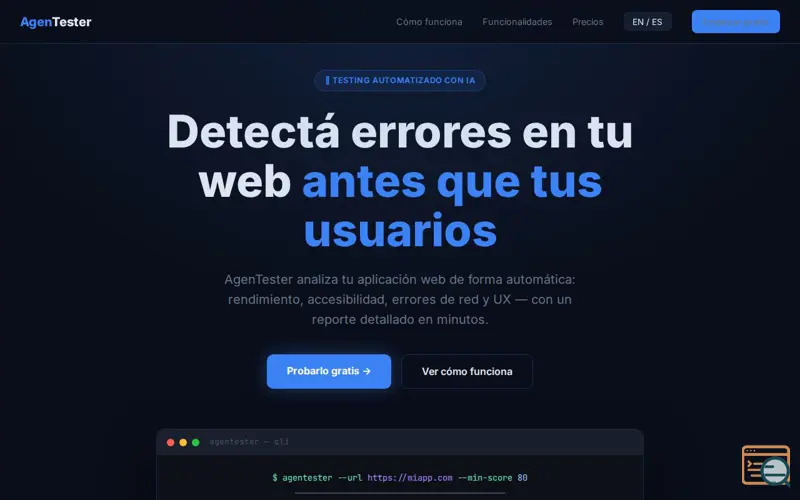 Screenshot of AgenTester