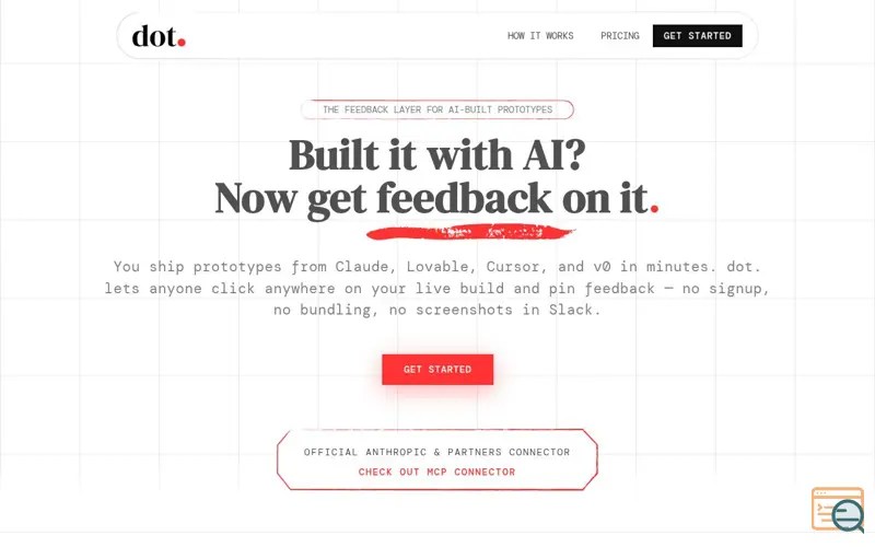Screenshot of dot.