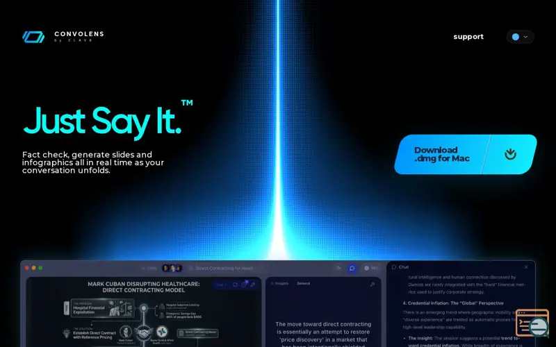 Screenshot of Convolens