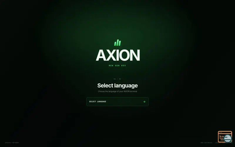 Screenshot of AXION