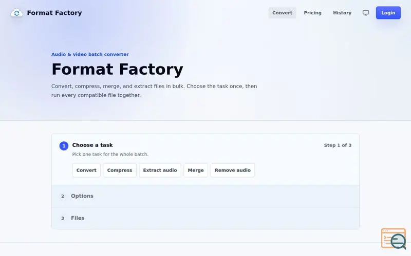 Screenshot of Format Factory