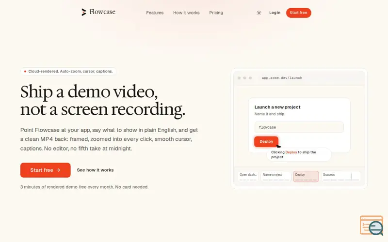 Screenshot of Flowcase