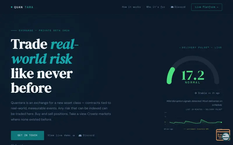 Screenshot of Quantara - The Pulse Exchange