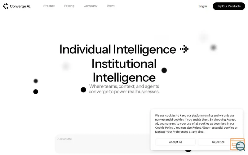 Screenshot of Converge AI