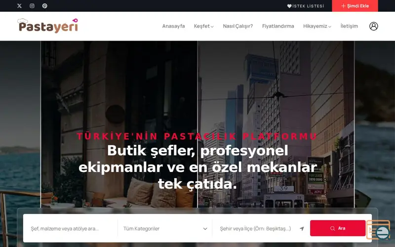 Screenshot of pastayeri.com