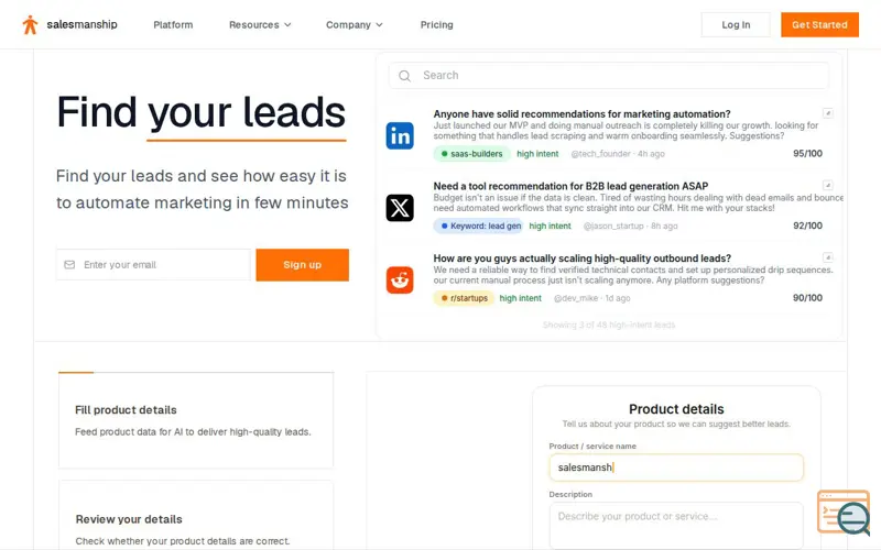 Screenshot of Salesmanship.io