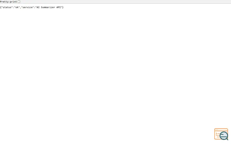 Screenshot of AI Page Summarizer