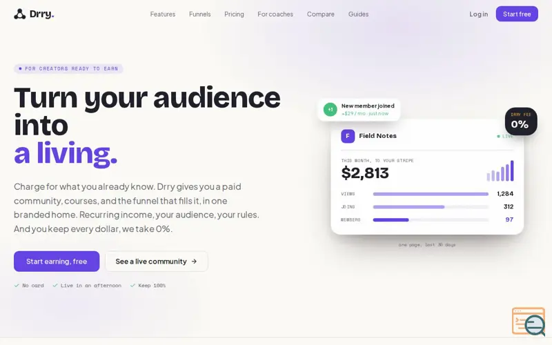Screenshot of Drry