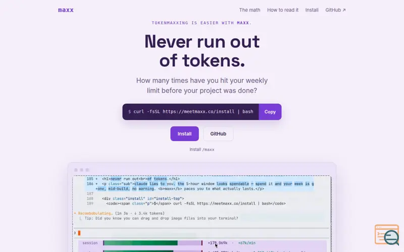 Screenshot of Maxx