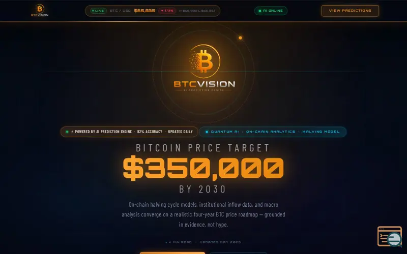 Screenshot of BTCvision.org