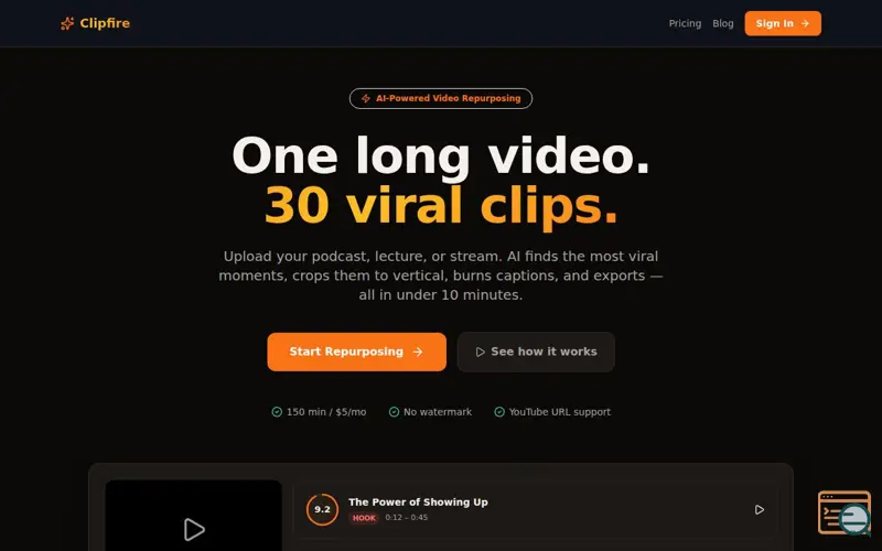 Screenshot of Clipfire