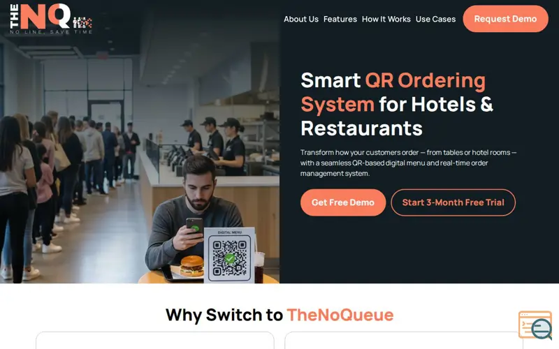 Screenshot of TheNOQueue