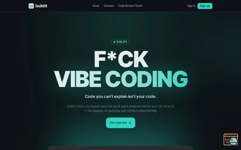 Screenshot of buildit
