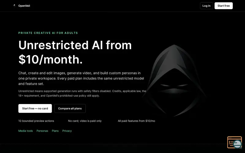 Screenshot of OpenVeil