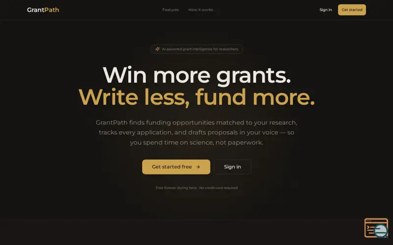 Screenshot of GrantPath