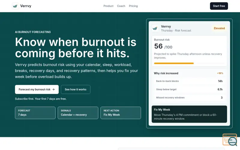 Screenshot of Verrvy