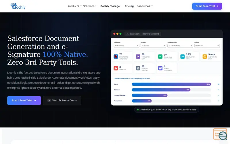 Screenshot of dochly.com