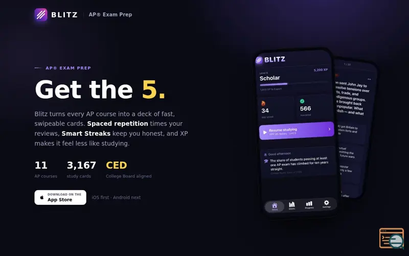 Screenshot of Blitz - AP Exam Prep