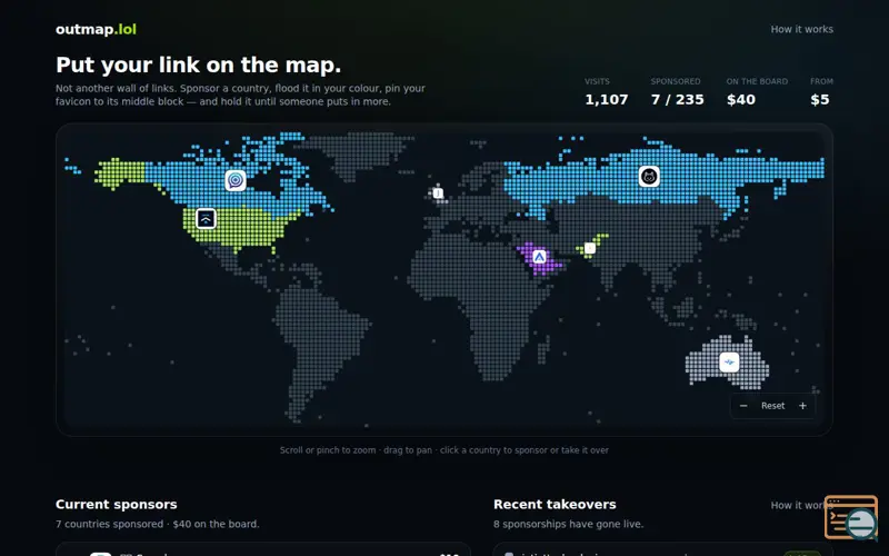 Screenshot of OutMap