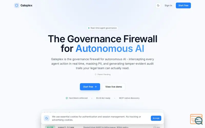 Screenshot of Gateplex