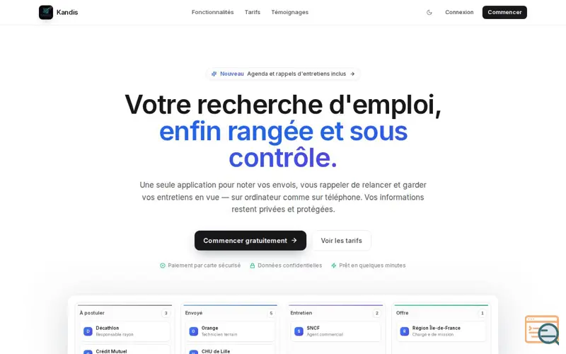 Screenshot of Kandis