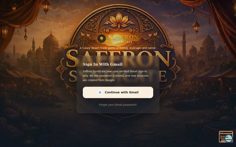 Screenshot of Saffron Syndicate