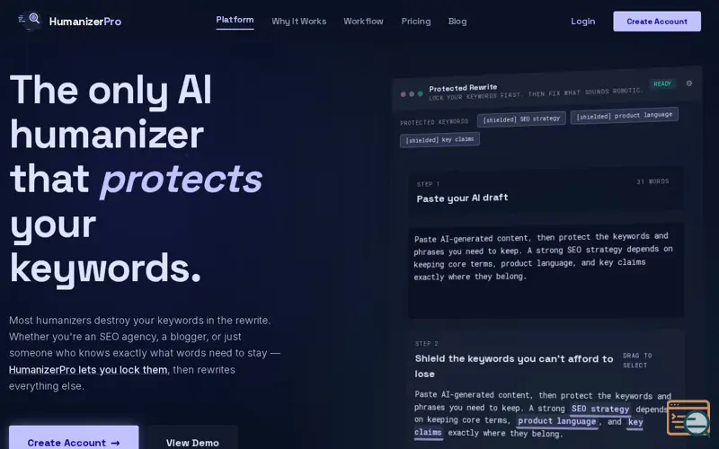 Screenshot of HumanizerPro