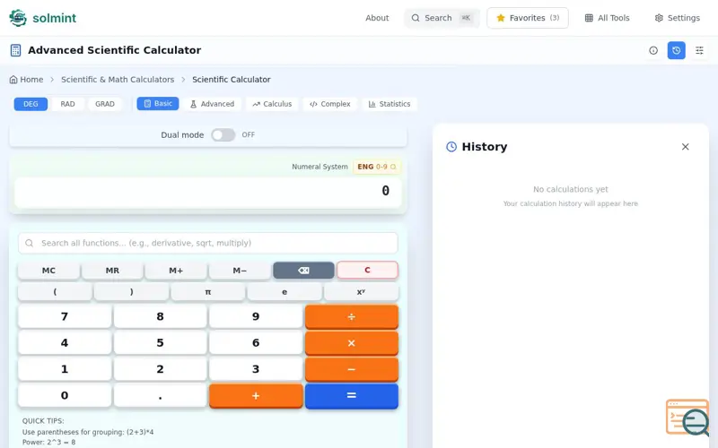 Screenshot of Solmint