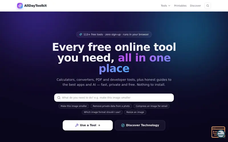 Screenshot of AllDayToolkit