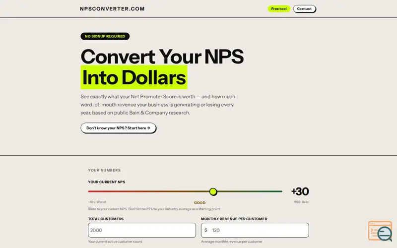 Screenshot of NPS Converter