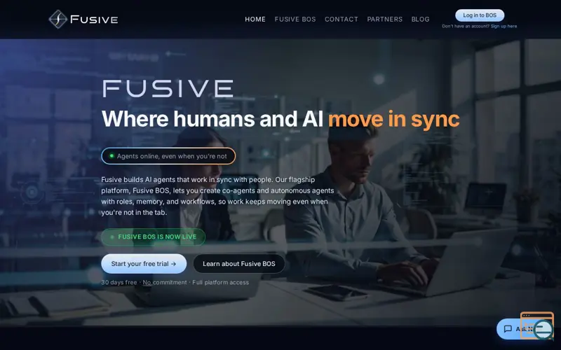 Screenshot of Fusive BOS