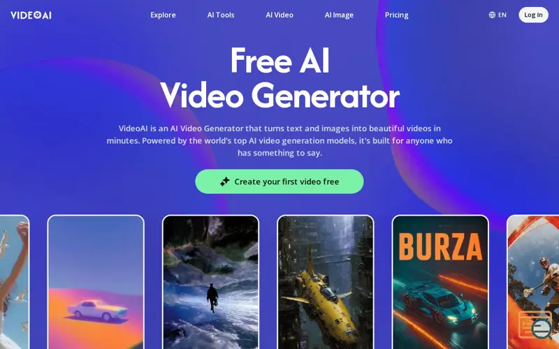 Screenshot of VideoAI
