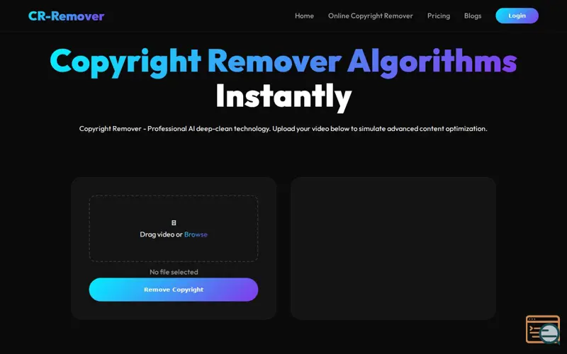 Screenshot of CR-Remover