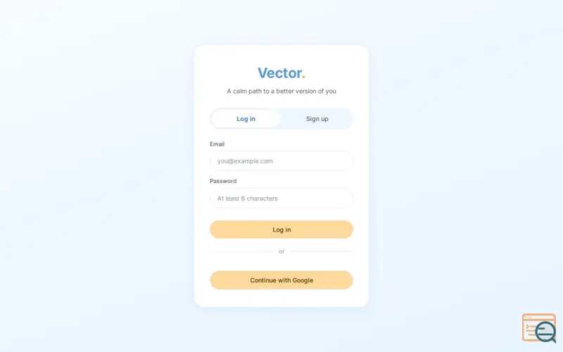 Screenshot of Vector — development