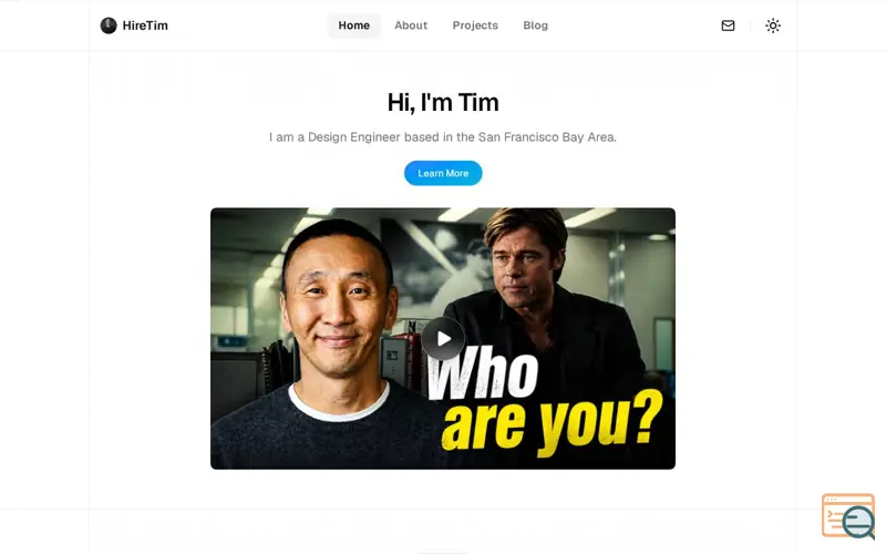 Screenshot of HireTim