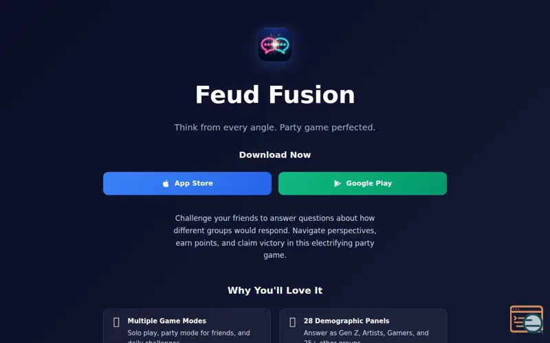 Screenshot of Feud Fusion