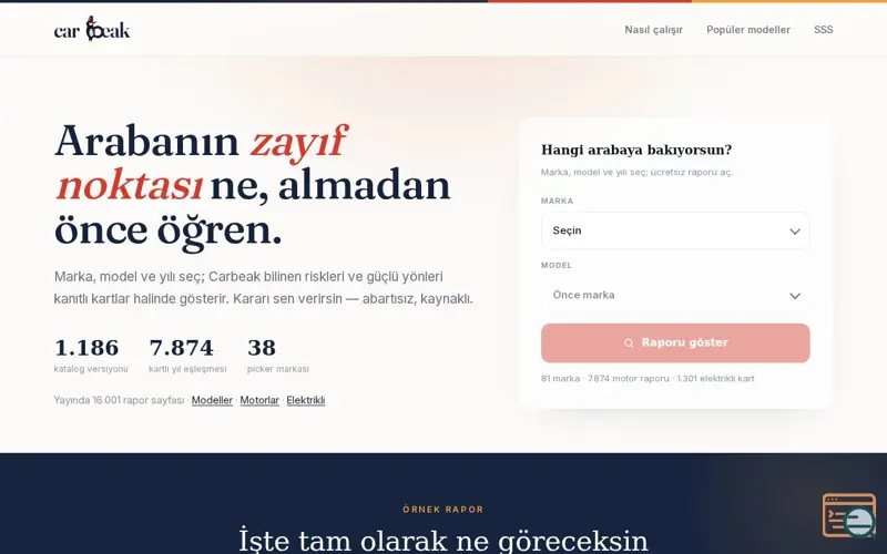 Screenshot of Carbeak