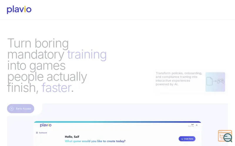 Screenshot of Plavio