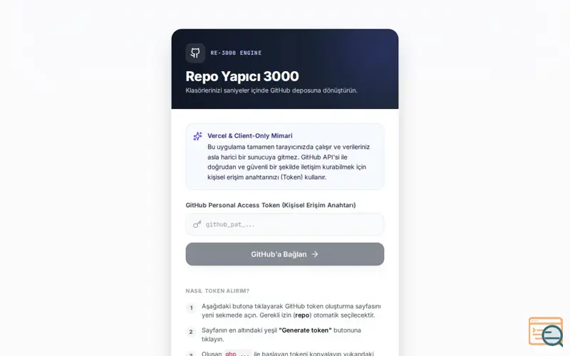 Screenshot of GitHub Repo creater 3000