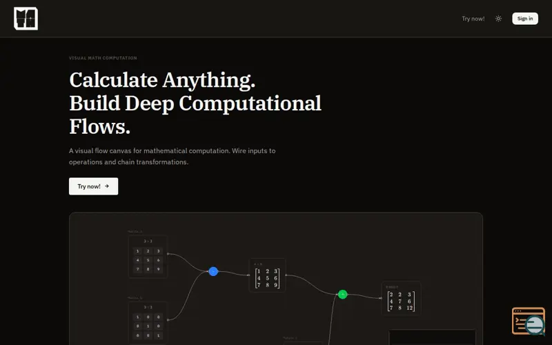Screenshot of mathbuilder