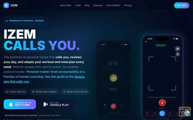 Screenshot of IZEM