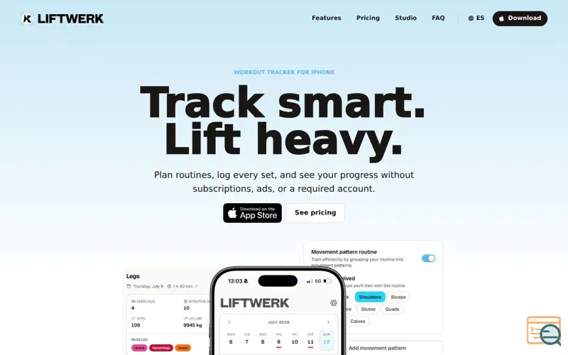 Screenshot of Liftwerk