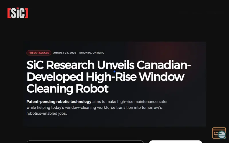 Screenshot of High-Rise Window Cleaning Robot