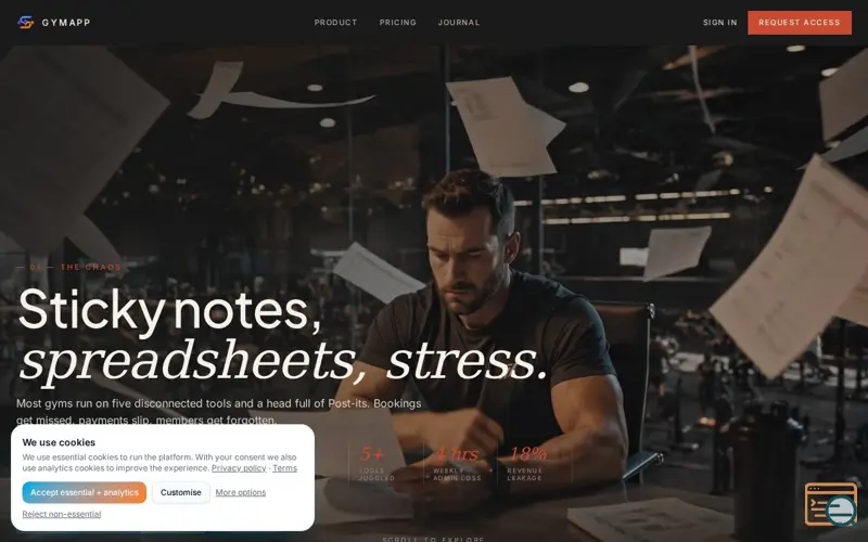 Screenshot of GymApp