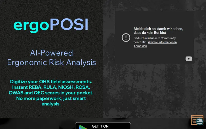 Screenshot of ergoPOSI