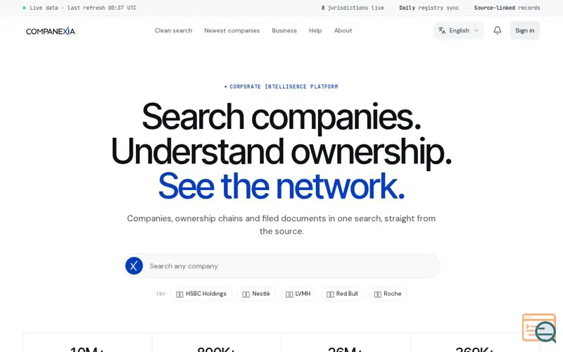 Screenshot of Companexia