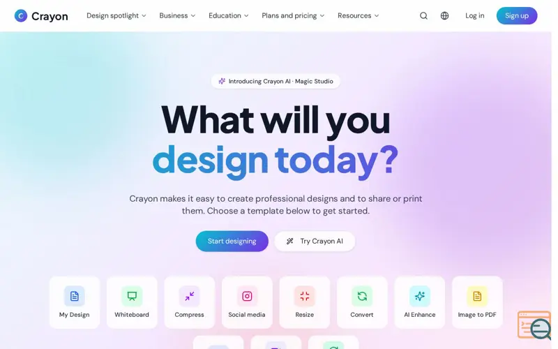 Screenshot of Crayon