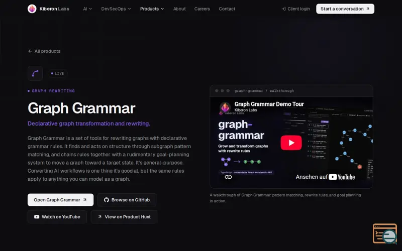 Screenshot of Kiberon Lab | Graph Grammar 